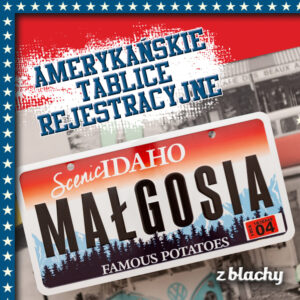 Amerykańskie tablice rejestracyjne (z blachy) - ScenicIdaho - Małgosia - Famous Potatoes